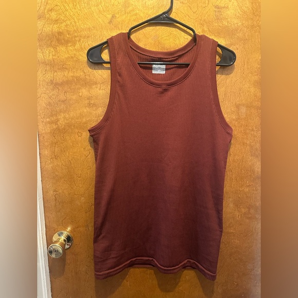 Athleta Tops - Athleta brown stretchy work out tank top athletic wear women’s top size XL